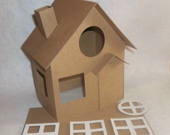 Cardboard Fairy House DIY