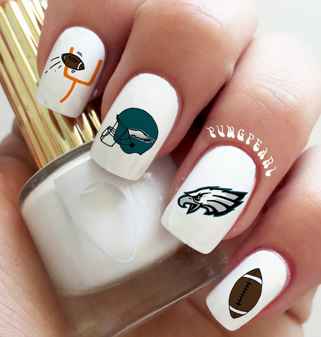 PHILADELPHIA EAGLES FOOTBALL waterslide nail decals by YVNGPEARL