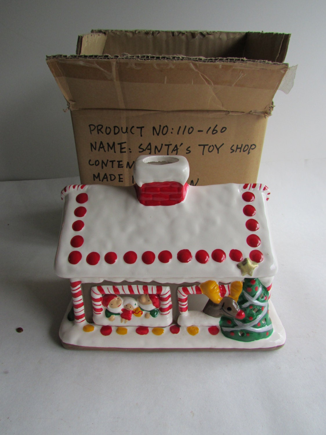 RESERVED Wicks 'n Sticks Santa's Toy Shop Christmas