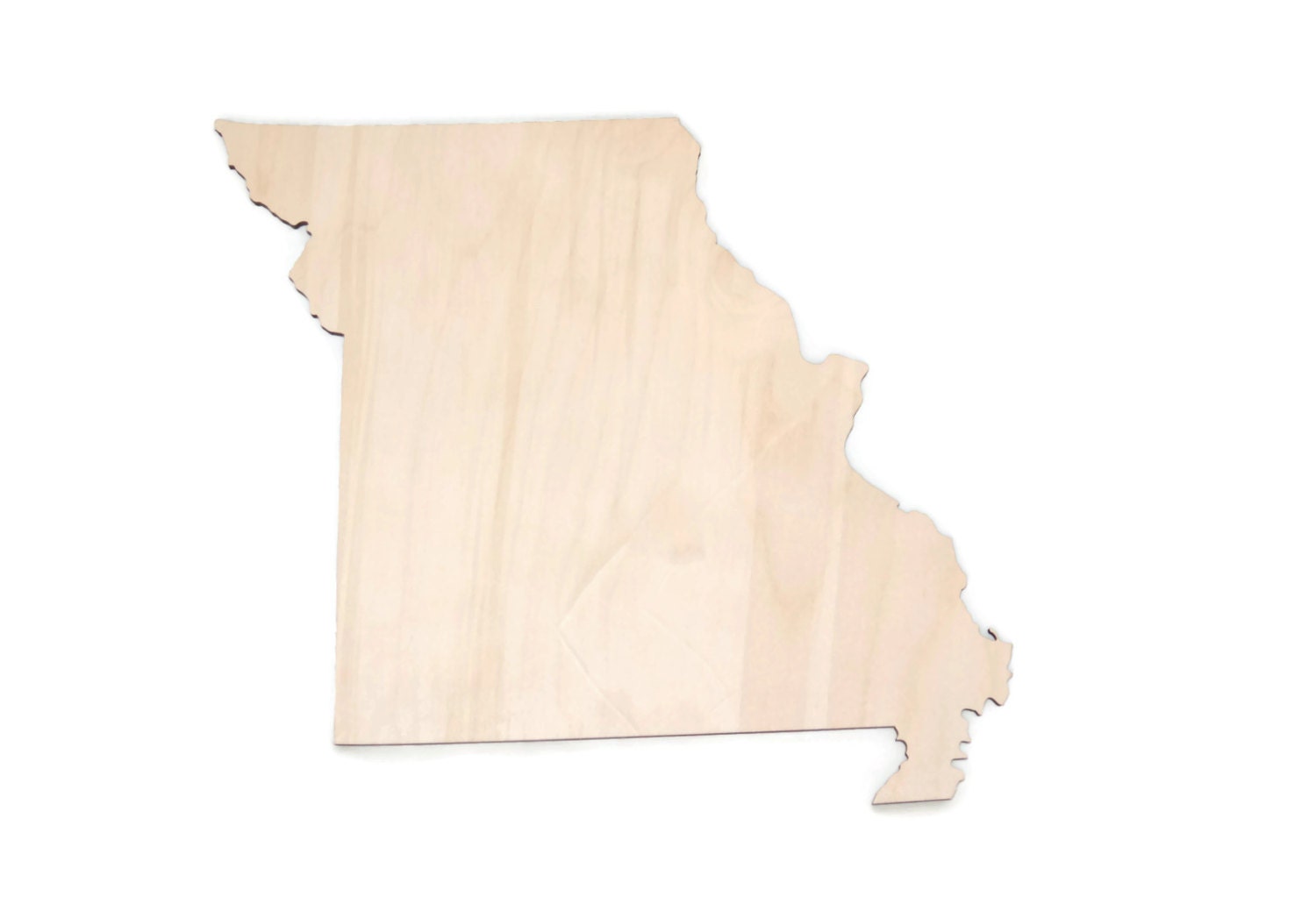 Missouri State Wooden Cutout Laser Cut Birch by TheCanvasPros