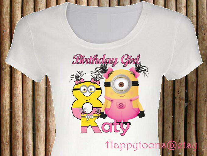 pink minion shirt