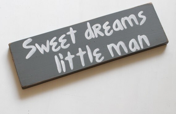 sweet dreams little man wooden sign neutral nursery wooden