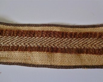 Jute and Tweed Ribbon, 10 Yard Roll