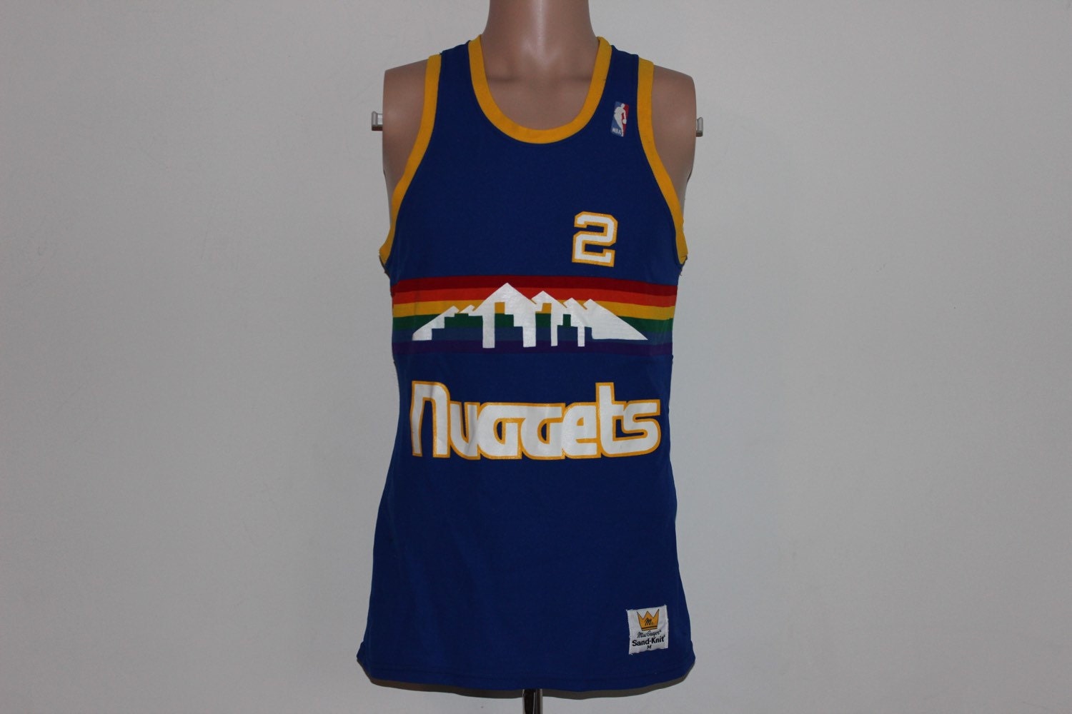 Vintage Denver Nuggets Alex English SandKnit NBA Jersey S