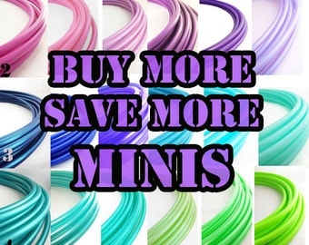 Mini Polypro Hoops Buy More Save More // 1-6 mini Hoops Riveted Shut 18"-25" or Push Pin to Close 20"-25"