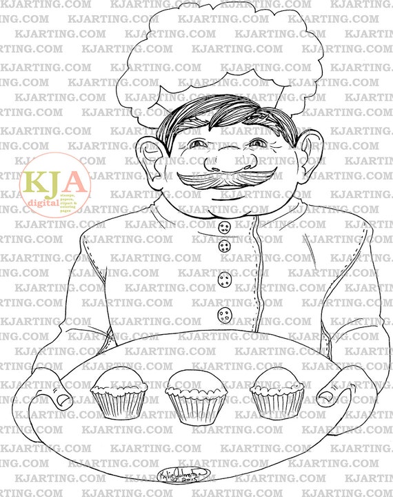 The Muffin Man Coloring Page Line_Art Printable_00191