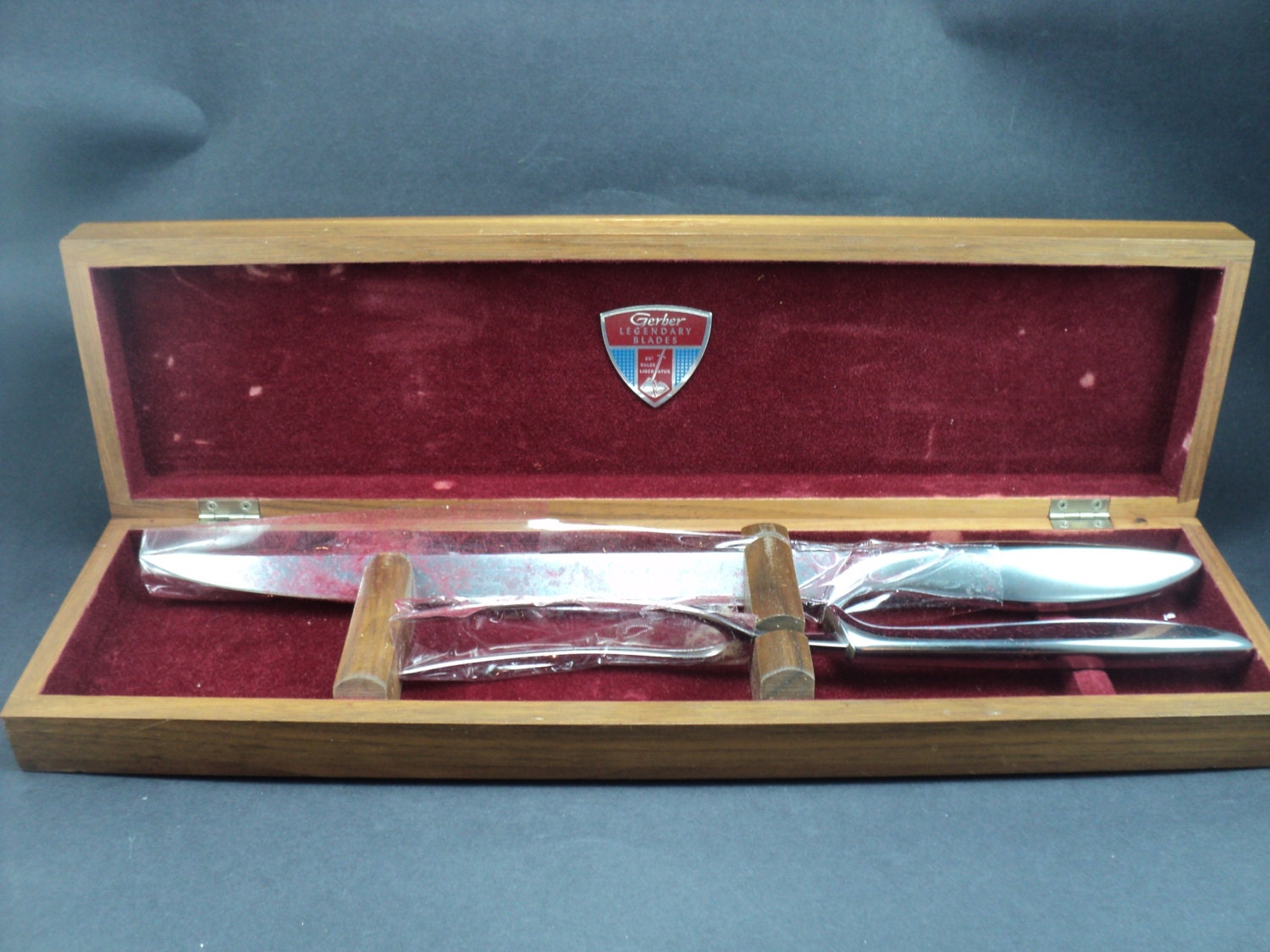 Gerber Legendary Blades Vintage 2 Piece Carving Set, Never Used, in