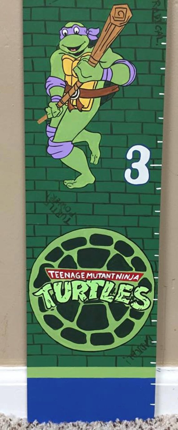 items similar to inspired teenage mutant ninja turtles turtle growth chart
