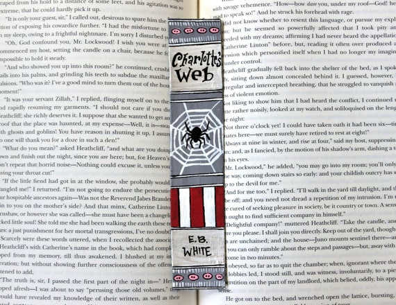 Charlotte's Web Hand Painted Bookmark // Classic by SweetSequels