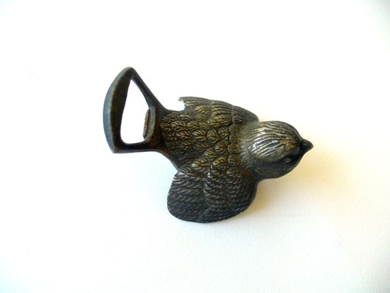 bird opener vintage bottle Bird Silver Screw Bottle Bottle Top Bottle or Opener, Opener, Cap