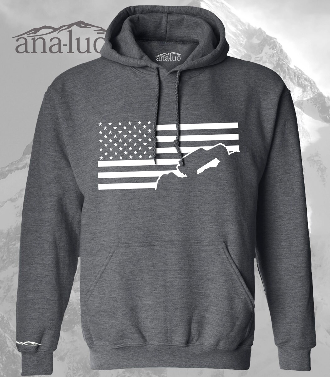 black american flag sweatshirt