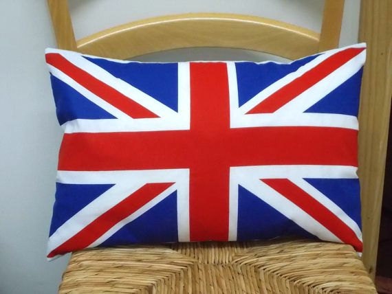 Union Jack pillow British Flag Bed Pillows London themed