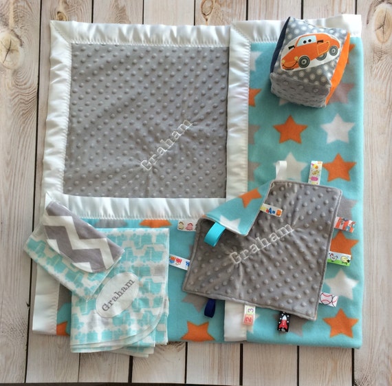 Embroidered Baby Gift Set embroidered by GramsCozyCorner on Etsy