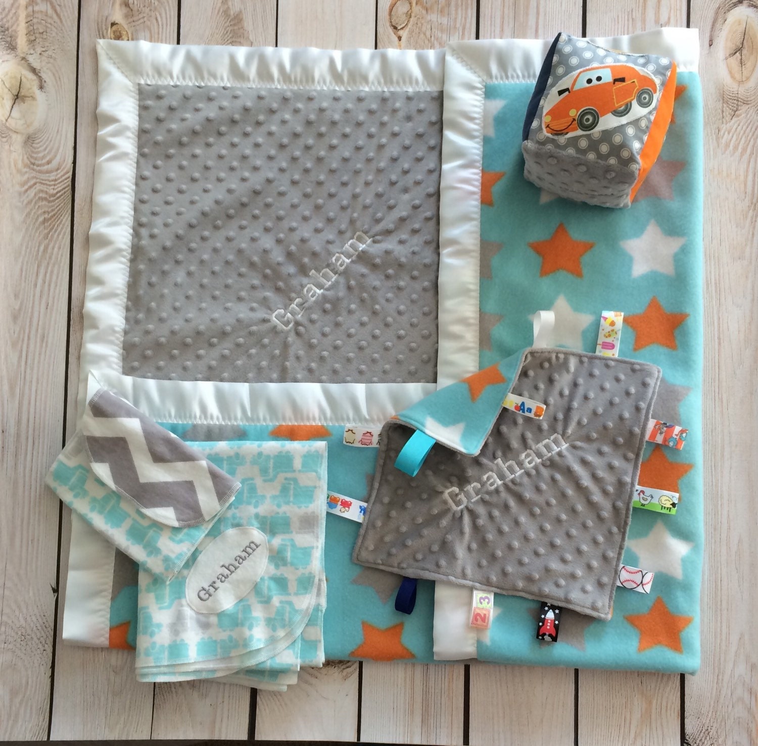 Embroidered Baby Gift Set embroidered personalized baby