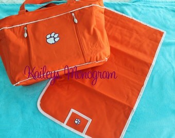 Clemson Diaper Bag - Clemson Totes - Clemson Baby - Diaper Bag Personalized - Clemson Baby Girl - Clemson Baby Boy - Clemson Tigers Baby