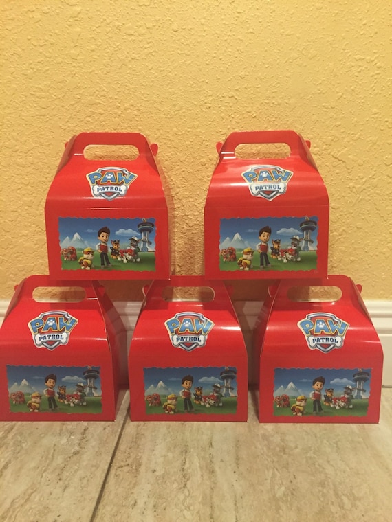 Paw Patrol Favor Boxes 12 by FantastikCreations on Etsy