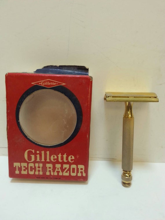 Free Shipping Vintage Gillette Ball End TECH Razor