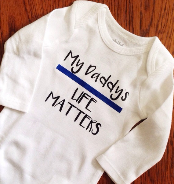 Items similar to Police Baby Onesie Long Sleeve "My Daddy ...