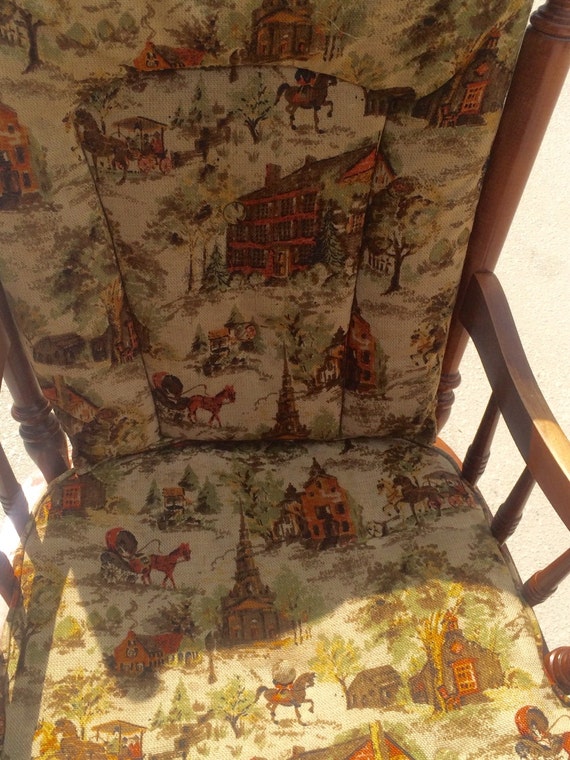 Vintage Tell City Rocking Chair Hard Rock Maple Furniture