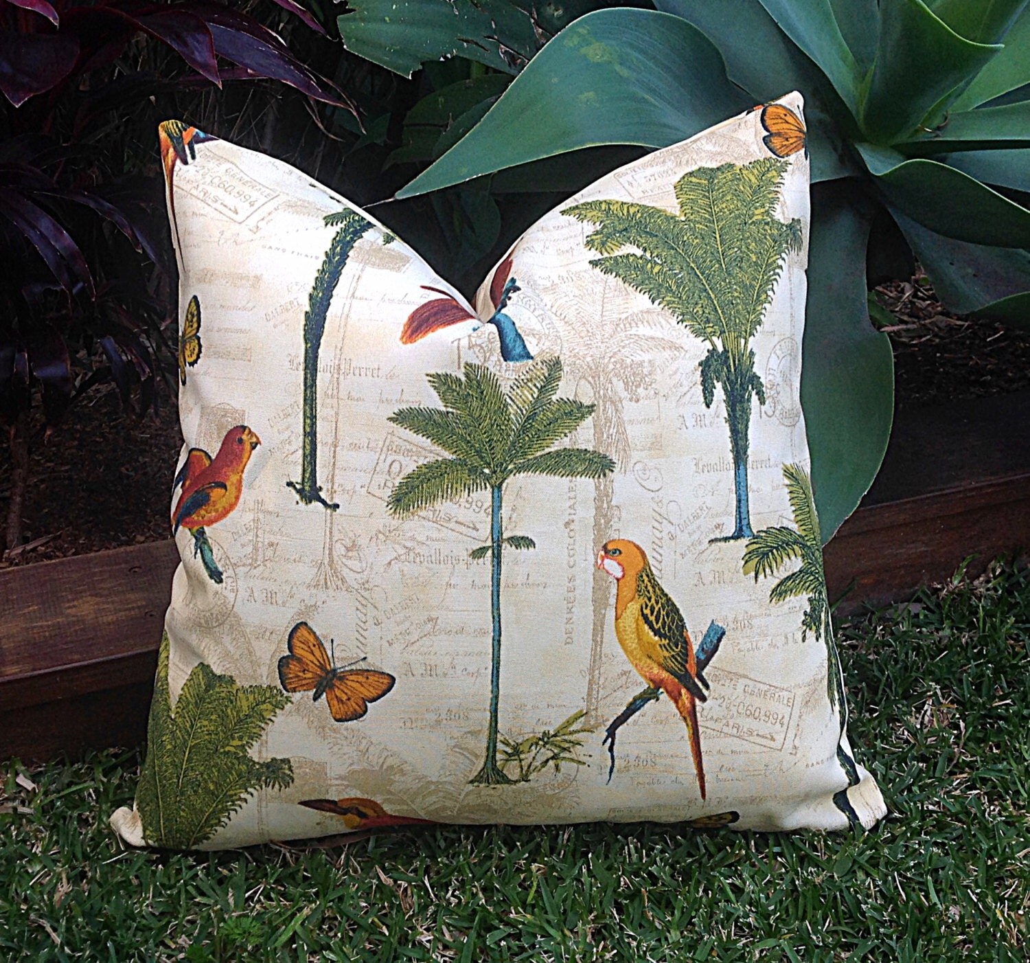 Palm Tree Cushion Banana Leaf Outdoor Cushion Covers Outdoor