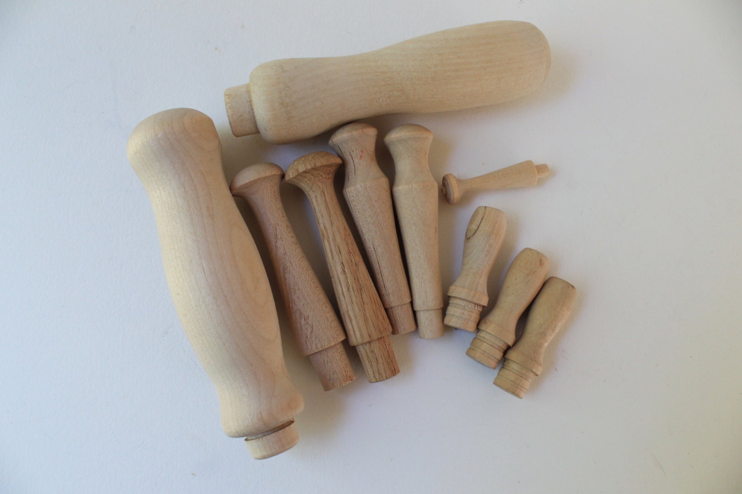 painted wooden pegs