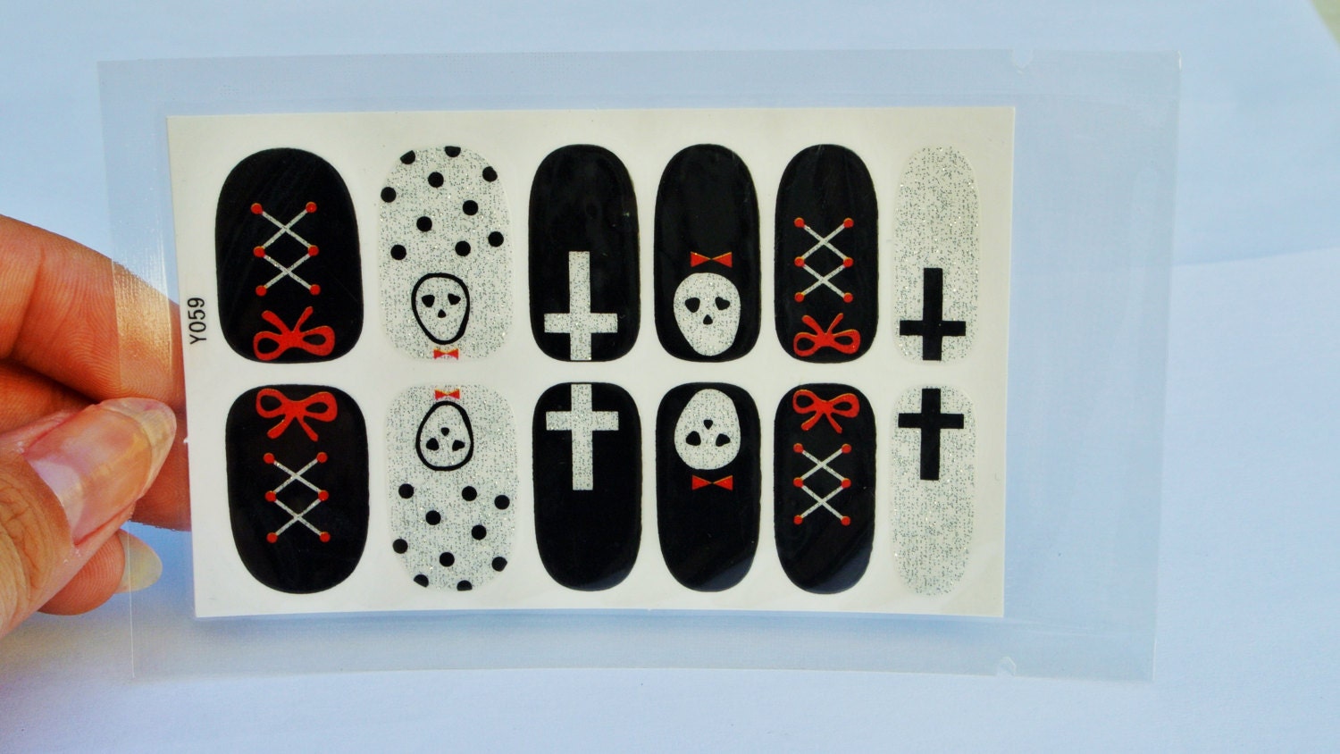 Gothic Nail Decals - wide 9