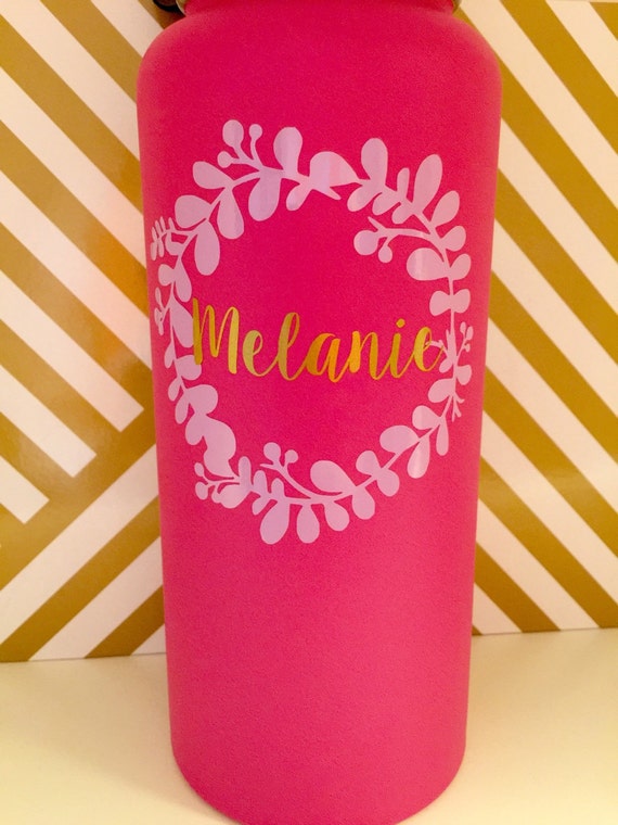 Name Vinyl Decal for Hydro Flask car decal by HappyTuesdaySigns