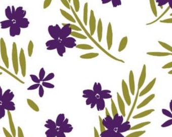 Purple Flowers Gift Wrap Wrapping Paper Tissue Paper Biodegradable Colourfast (Pack of 5) 30x20" / 750x500mm
