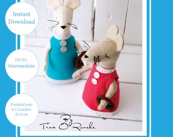 Items similar to PDF Mouse SEWING PATTERN Stuffed Animal Toy Plushie ...
