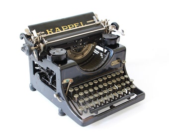 Original Kappel typewriter Germany Chemniz 1921 black antique model 2 REFURBISHED