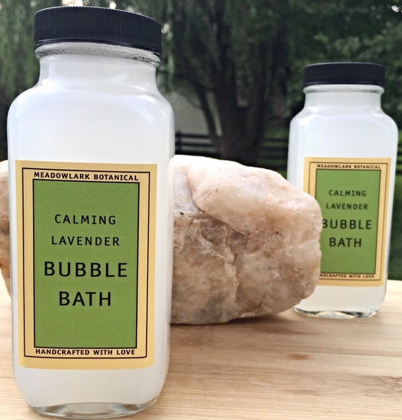 Organic Calming Lavender Bubble Bath // Vegetarian + Vegan // 8.5oz AND
