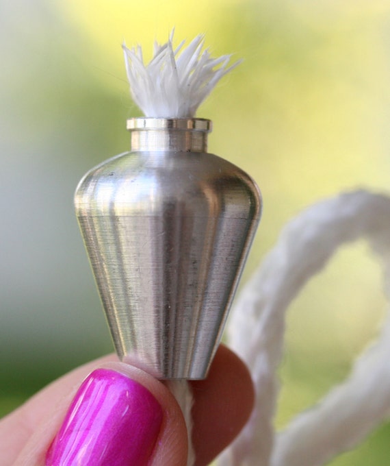 25 Aluminum Wine Bottle Wick Holders Oil Candle Lamp Metal