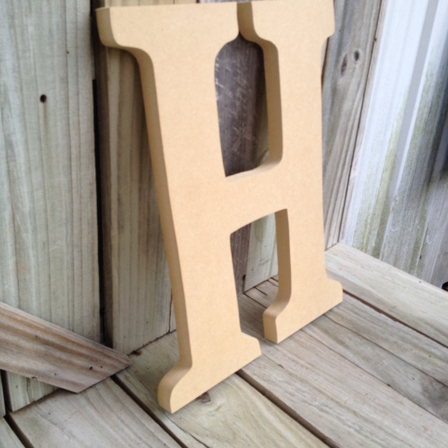 Unfinished Wooden Letters wall hanging home by OKCustomFurniture