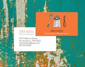 Pre Designed  Business Card: diner, lunch, bakery, sweets, Party Planner, etc.
