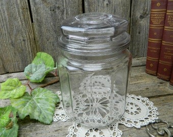 Antique Apothecary Drug Store General Store Candy Jar 12 Sized Bottom 8 Sized Top