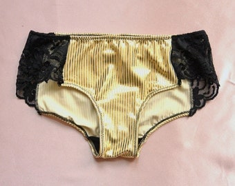 Gold panties | Etsy