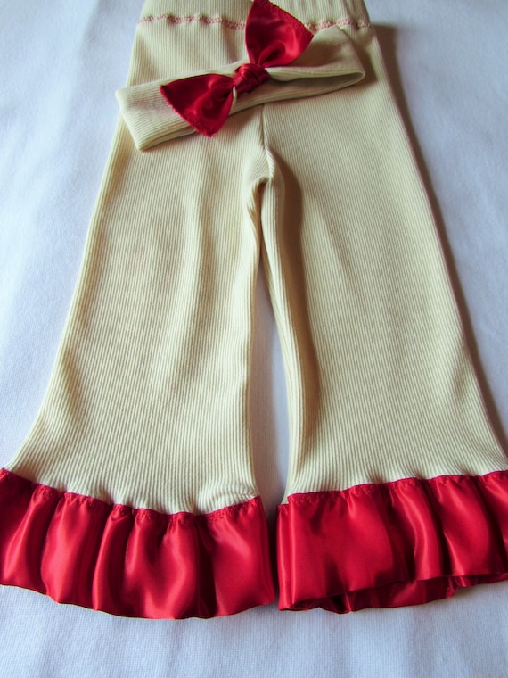 Christmas leggings,baby leggings,ivory leggings,red and ivory leggings,toddler leggings,