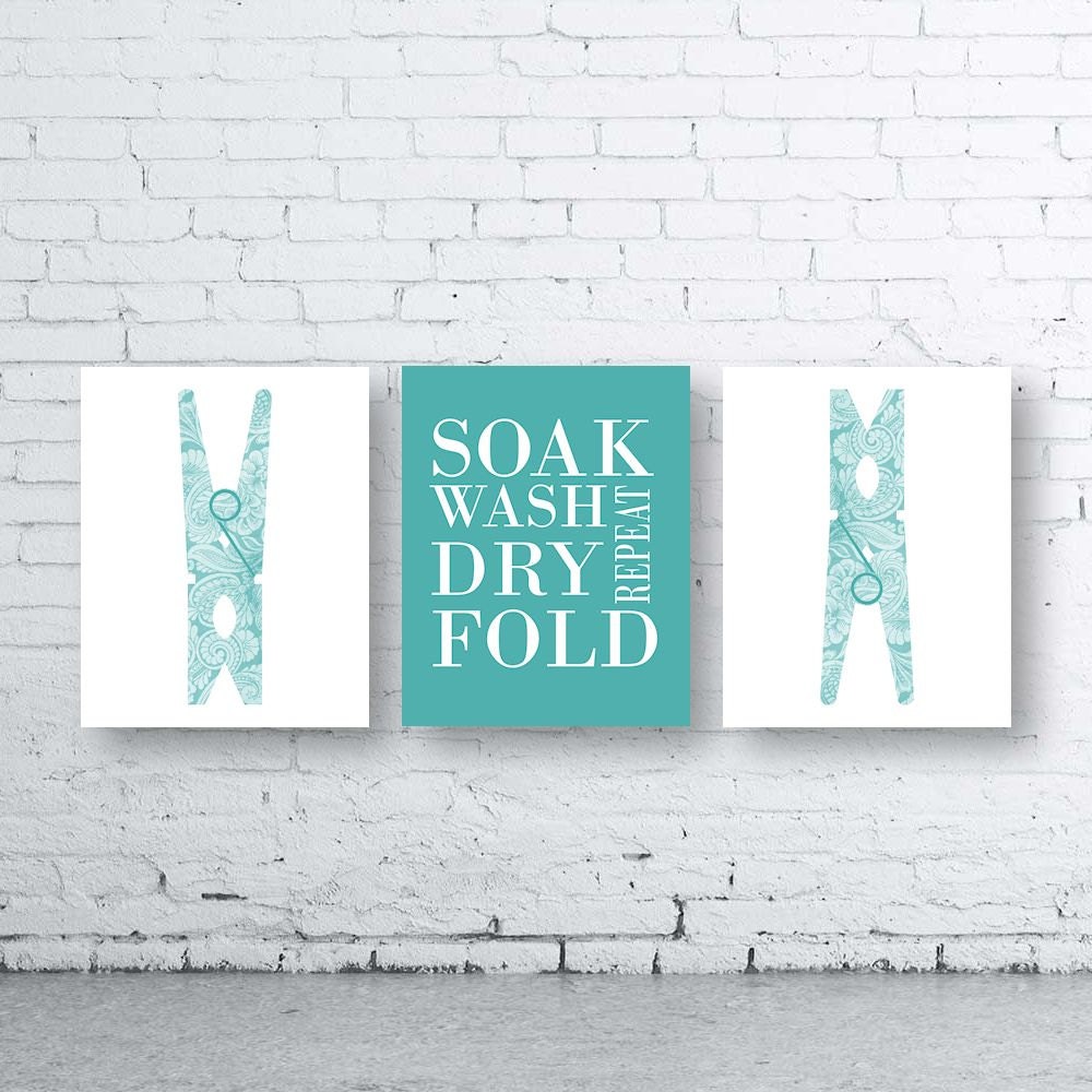 Laundry Wall Art laundry wall art print. set of three 3instant download. peg Laundry Wall Art laundry wall art print. set of three 3instant download. peg