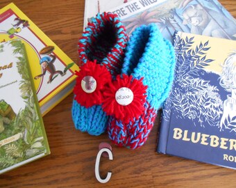 Curious George OOAK Gift, Curious George Slippers, Great preschool Staff Gifts, Teacher Gifts, Children's Library Staff Xmas Gifts