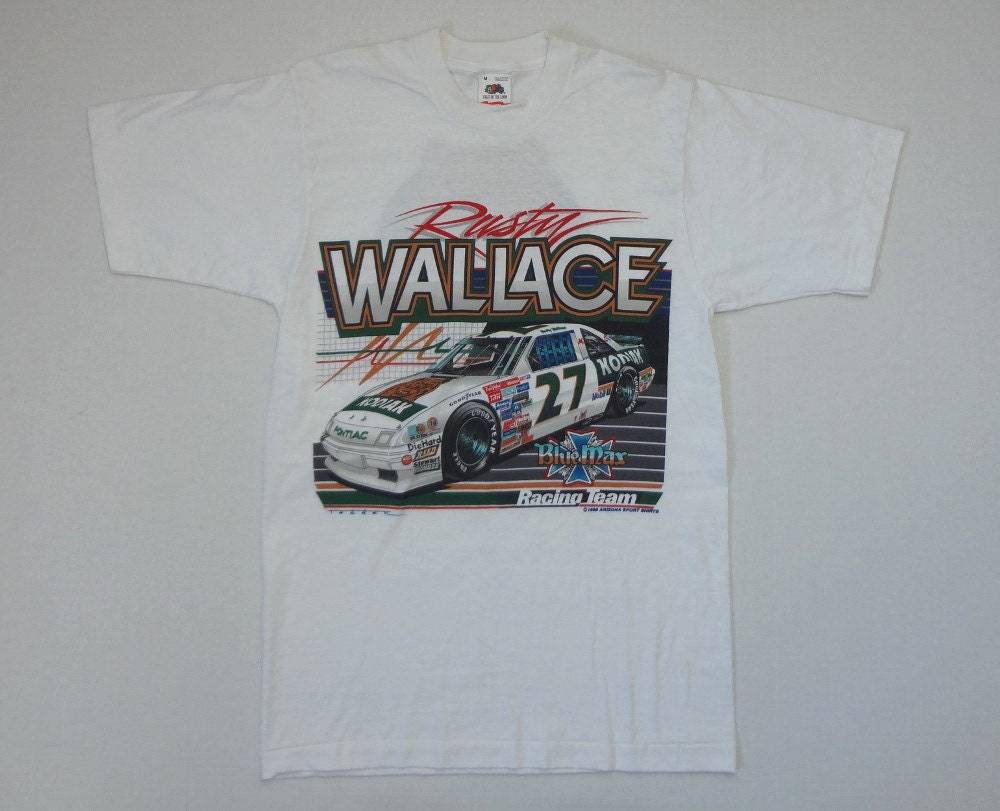 rusty wallace t shirt vintage