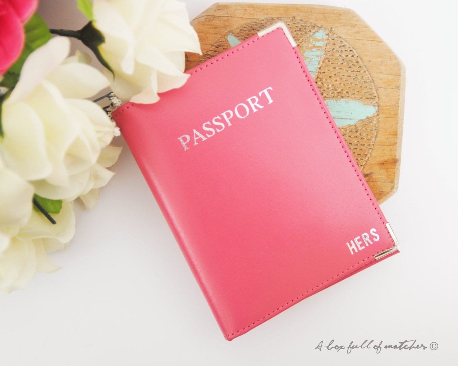 Travel Passport Cover with Wallet Her Gift Idea
