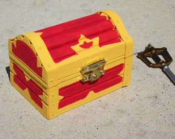 Kingdom Hearts inspired treasure chest trinket / jewelry box