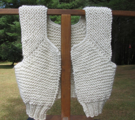 White Alpaca Knitted Vest