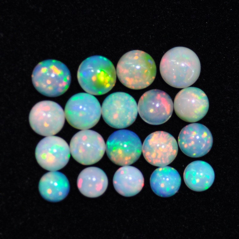 Round natural opal cabochon loose gemstone opal cabochon loose