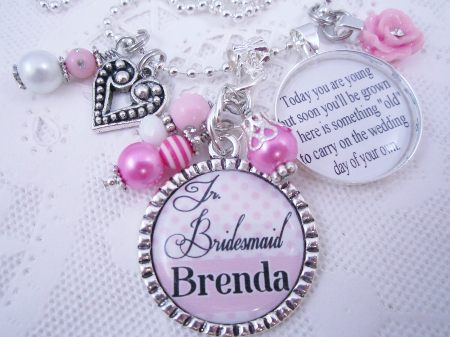 PERSONALIZED JR. BRIDESMAID Gift Personalized by MarieLoveJewelry