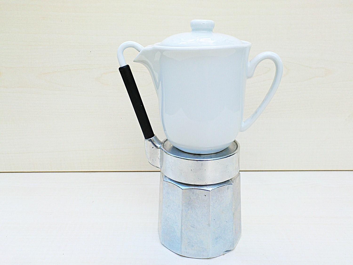 Vintage Caffettiera Mulino Bianco prodotta dalla