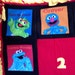 sesame street characters fleece throw blanket