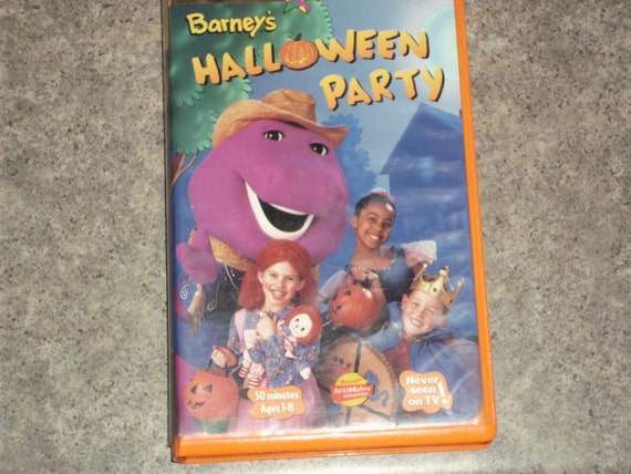 Items similar to Vintage Halloween - Barneys Halloween Party VHS - 1995 ...