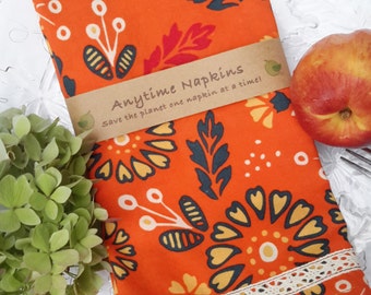 fabric napkins, cotton napkins, Cloth Napkin set, set of 4 cloth napkins, eco-friendly, hostess gift, picnic napkins, reusable napkins,