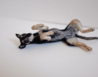 Needle Felt Dog Portrait. Large. Custom pet portrait of your dog